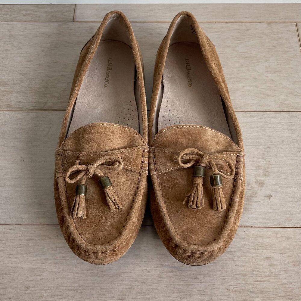 Women's Tan Suede Loafers G.H. Bass & Co.